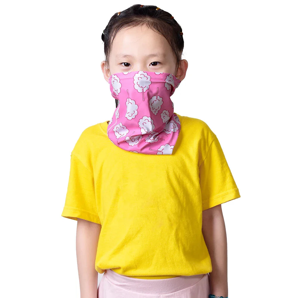 HBG 1365 Wholesale Children's Seamless breathable Scarf Windproof and dust-proof Face Cover for Sports Cycling Cover Neck