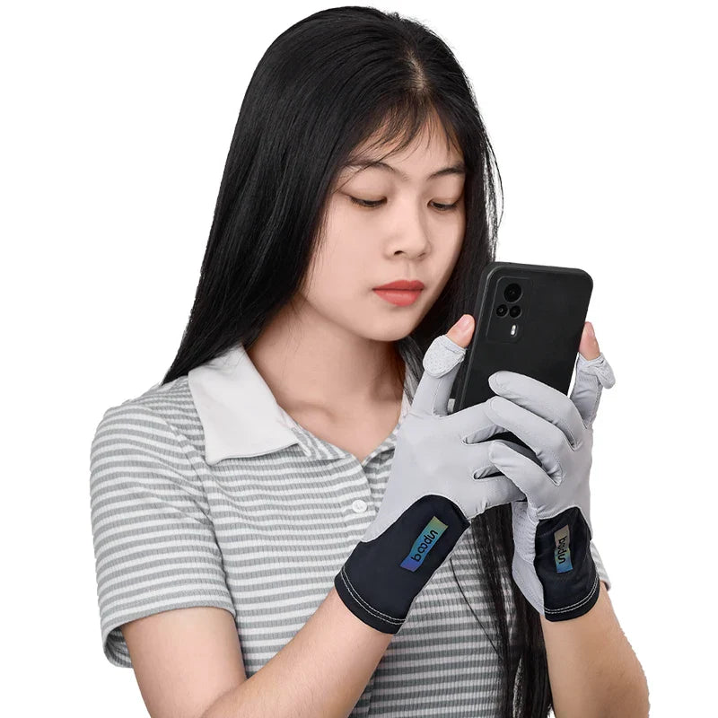 HBG 2041 Summer Women Touch Screen Breathable UV Sun Against Sunscreen Non Slip Cycling Driving Gloves