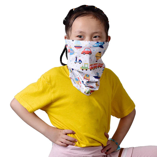 HBG 1365 Children's Seamless breathable Scarf Windproof dust-proof Face Cover for Sports Cycling Cover Neck summer