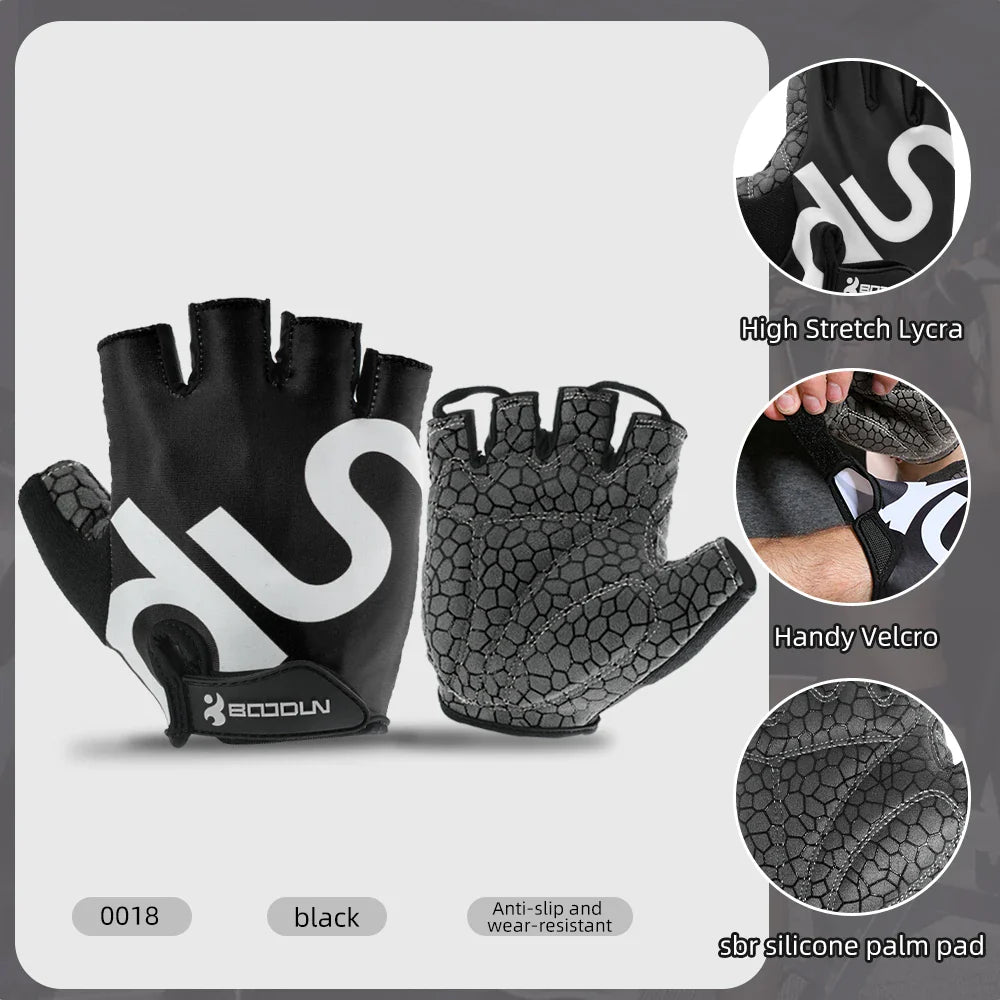 HBG 0018 New Comfortable Half Finger Gym Gloves anti slip fitness Gloves