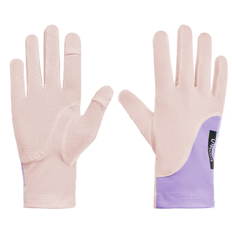 HBG 2041 Summer Women Touch Screen Breathable UV Sun Against Sunscreen Non Slip Cycling Driving Gloves