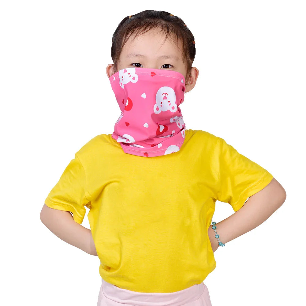 HBG 1365 Wholesale Children's Seamless breathable Scarf Windproof and dust-proof Face Cover for Sports Cycling Cover Neck