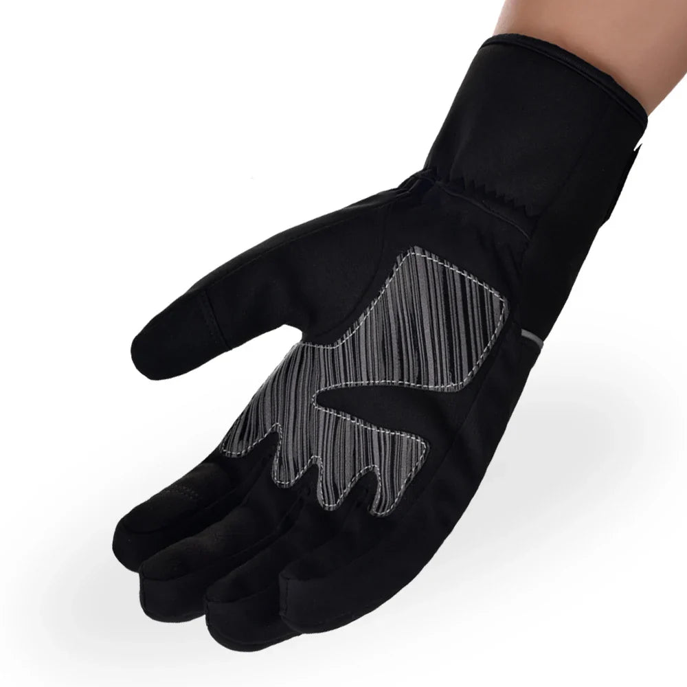 HBG 1457 Outdoor Windproof Snow Gloves Touch Screen Waterproof Winter Five Finger Ski Gloves Custom logo