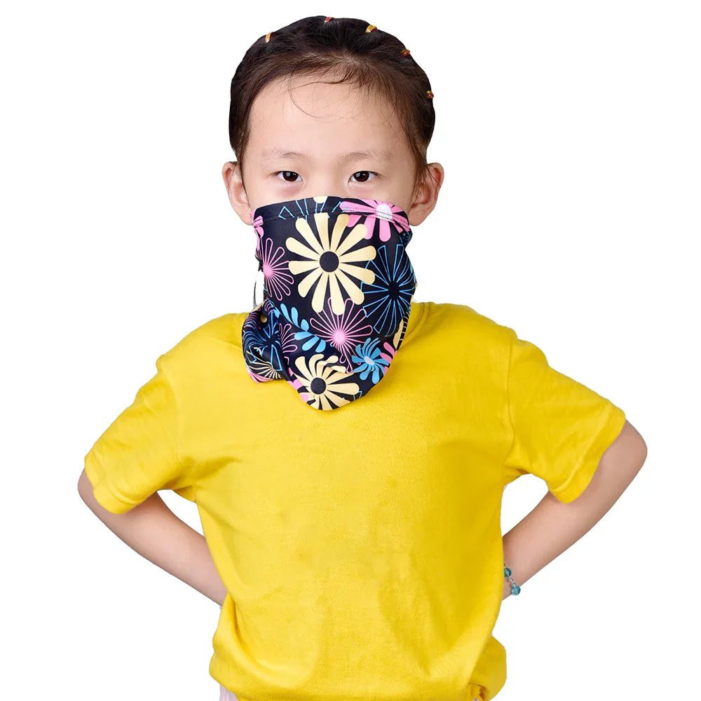 HBG 1365 Wholesale Children's Seamless breathable Scarf Windproof and dust-proof Face Cover for Sports Cycling Cover Neck