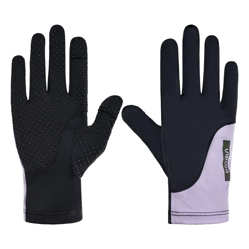 HBG 2041 Summer Women Touch Screen Breathable UV Sun Against Sunscreen Non Slip Cycling Driving Gloves