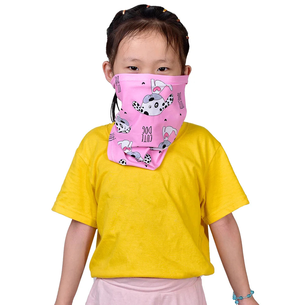 HBG 1365 Wholesale Children's Seamless breathable Scarf Windproof and dust-proof Face Cover for Sports Cycling Cover Neck