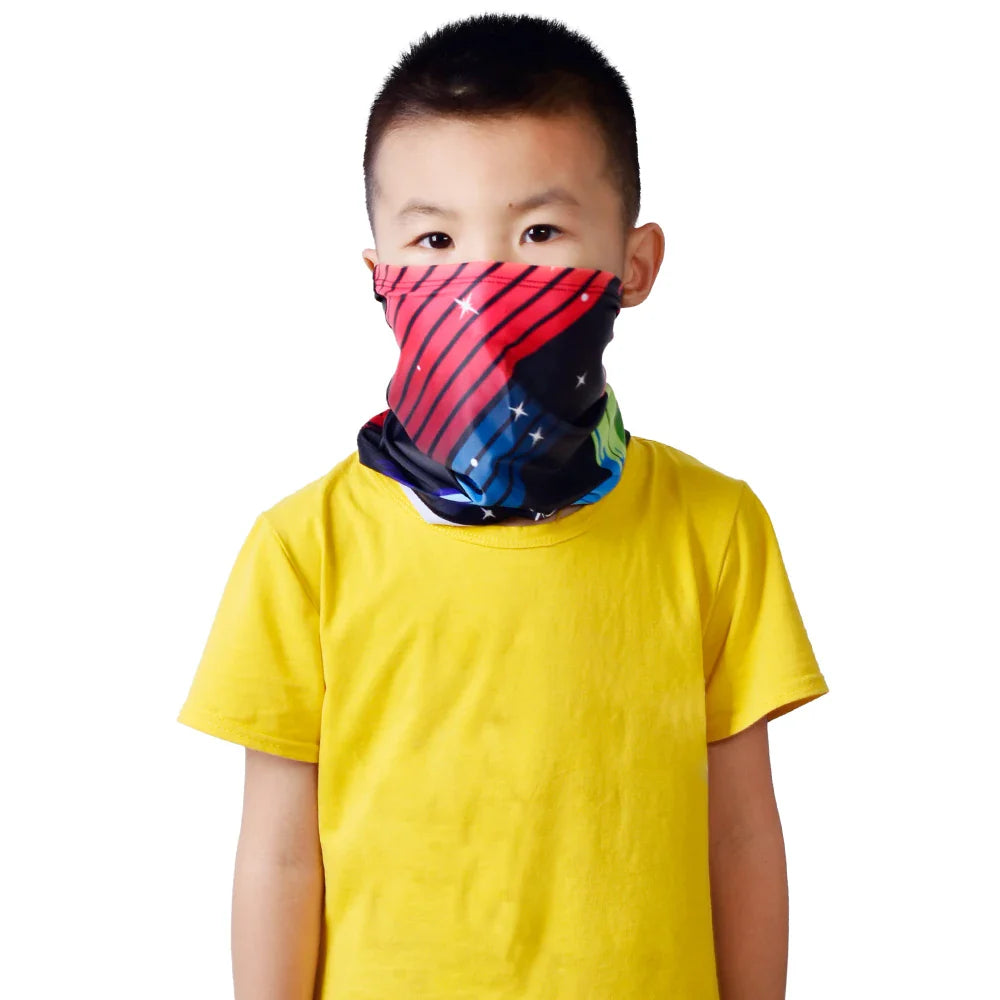 HBG 1365 Wholesale Children's Seamless breathable Scarf Windproof and dust-proof Face Cover for Sports Cycling Cover Neck