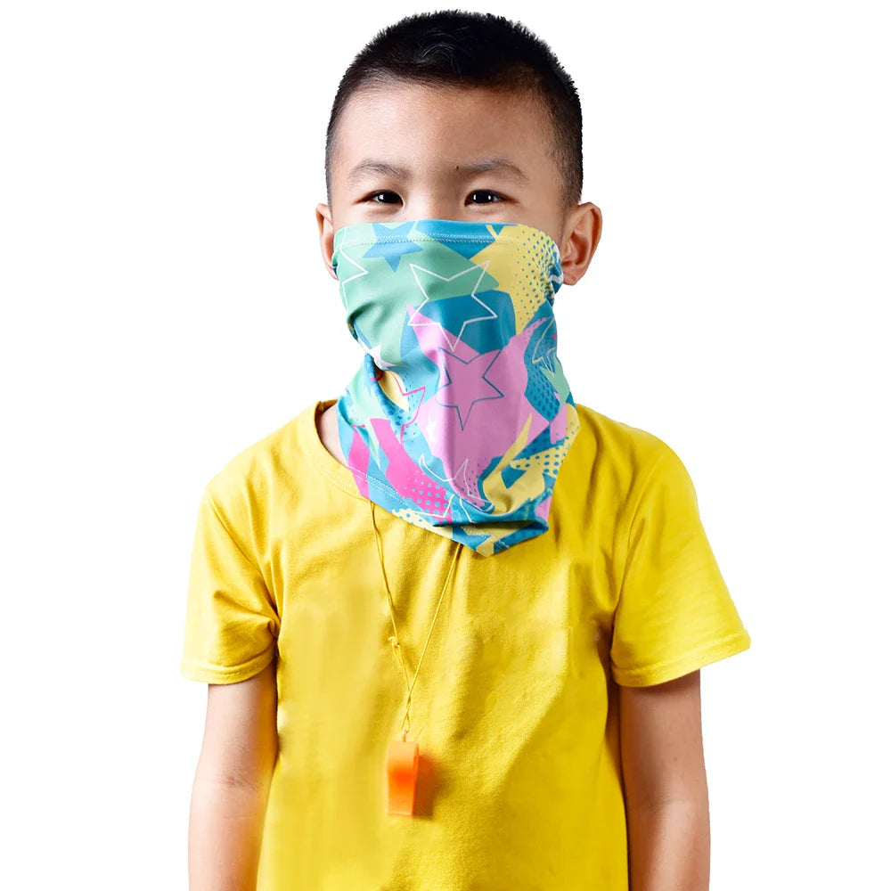 HBG 1365 Wholesale Children's Seamless breathable Scarf Windproof and dust-proof Face Cover for Sports Cycling Cover Neck