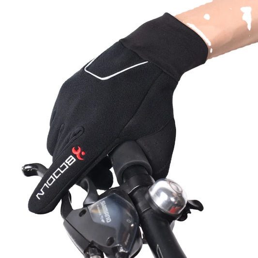 HBG 0019 warmth windproof breathable long fingers gloves for cycling and mountain climbing