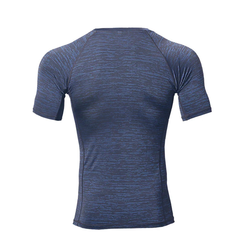 HBG 1308 High-quality Tight-fitting T-shirt High-elastic Short sleeved Men Fitness Quick-drying T-shirt Sportswear Training Top