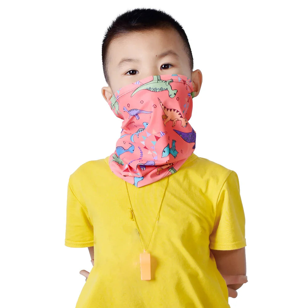 HBG 1365 Wholesale Children's Seamless breathable Scarf Windproof and dust-proof Face Cover for Sports Cycling Cover Neck