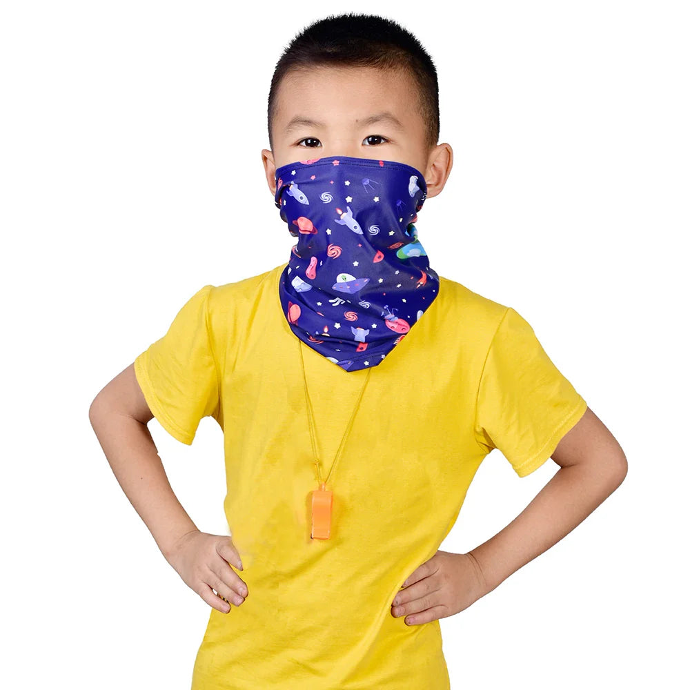 HBG 1365 Wholesale Children's Seamless breathable Scarf Windproof and dust-proof Face Cover for Sports Cycling Cover Neck