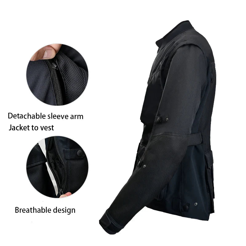 HBG 1593 men Long Removable Sleeves Cycling wear Reflective Rain suit custom Cycling Clothing Windproof Waterproof Rain Jacket