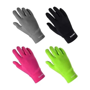 HBG 1111 outdoor five finger warm gloves for child touchscreen Shake fleece running sports gloves kid